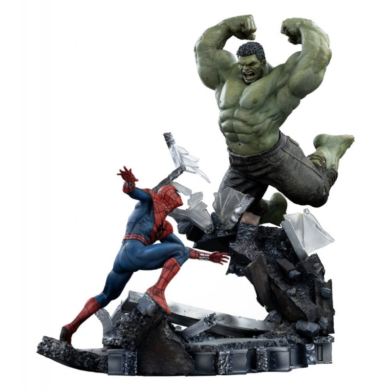 Statue – MARVEL COMICS Art Scale Spider-Man vs Hulk Iron Studios