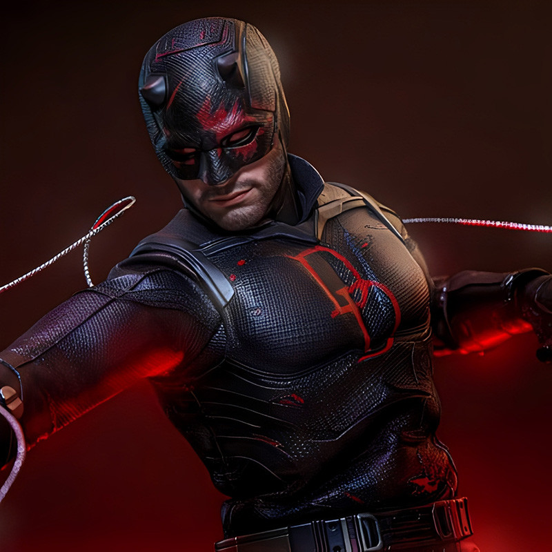 DARDEVIL Born Again Dardevil Hot Toys – Figurine