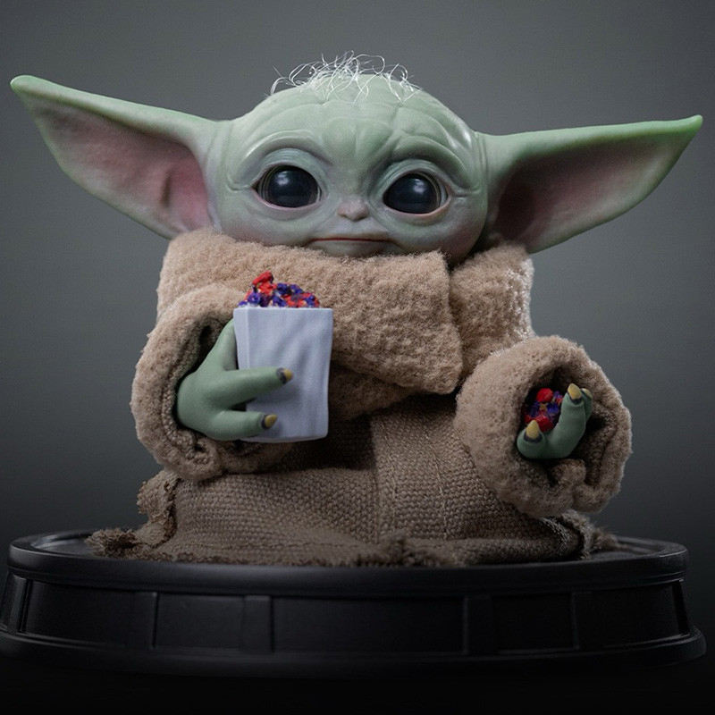 THE MANDALORIAN & GROGU Grogu Popcorn Time Grogu Collection Iron Studios – Statue