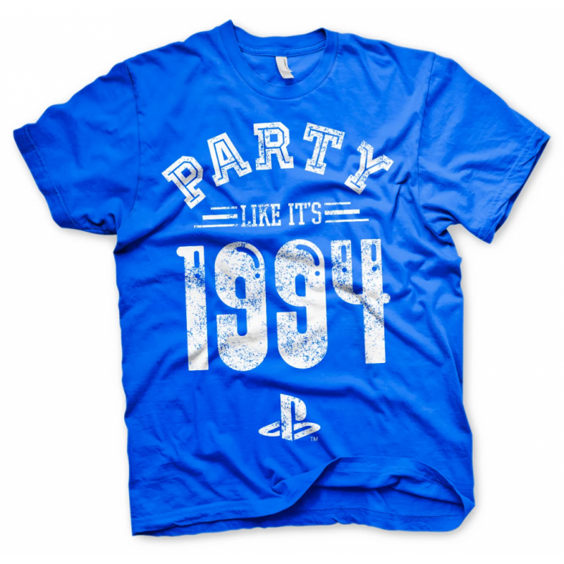 T-shirt – PLAYSTATION – Party Like It's 1994 – BLUE