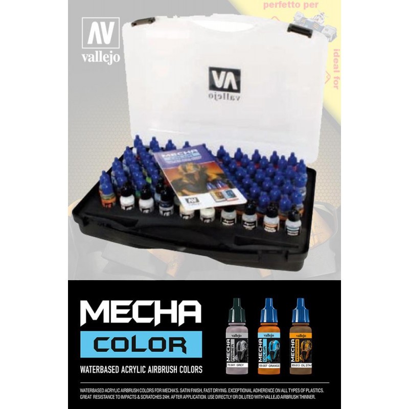 GUNDAM ACC – MECHA COLOR 69990 Case · Set 80 couleurs