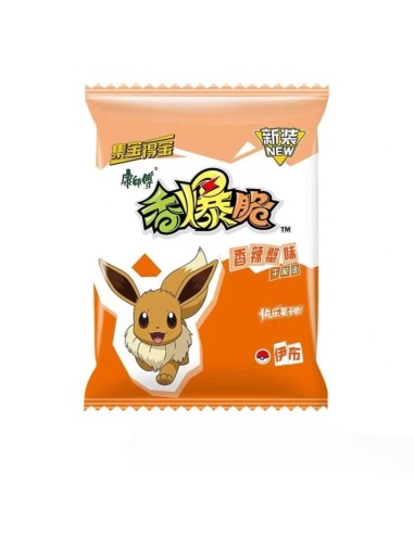 Snacks crujientes de POKEMON sabor Cangrejo Picante 33g Master Kong – Collection