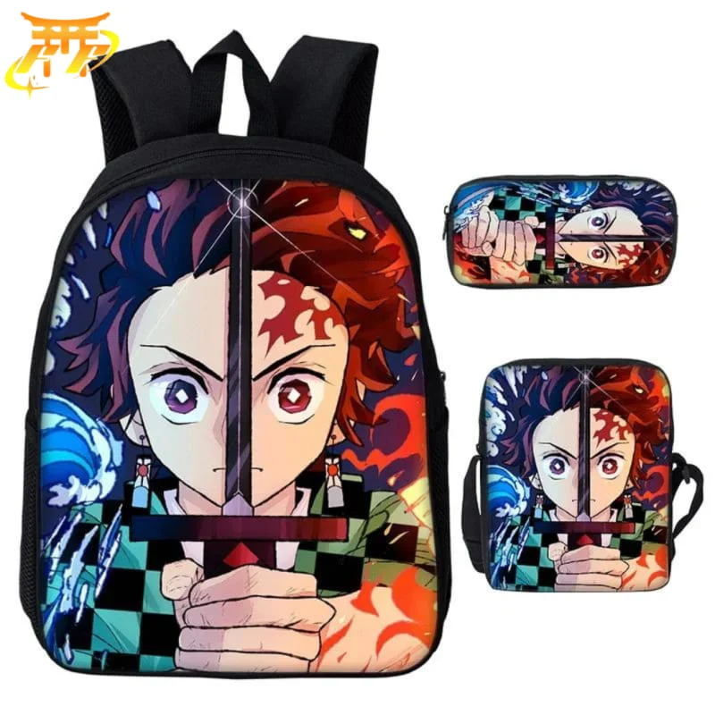 Cartable avec Trousse et Sacoche Tanjiro le Chasseur de Démon – Demon Slayer™