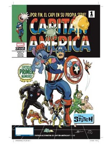 Capitan America (portada Alternativa Disney Stich) – Volume 1