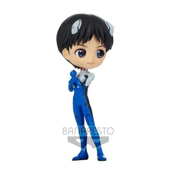 Figurine Shinji Ikari QPosket Plugsuit Style Blue 14 cm Banpresto – Evangelion