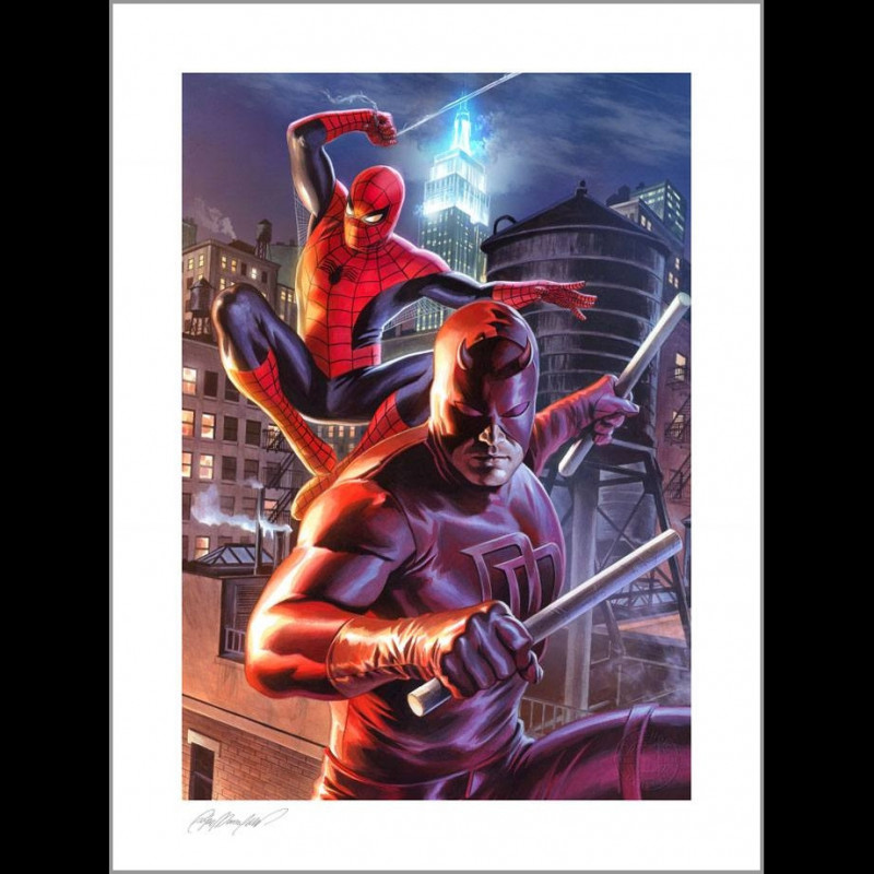 MARVEL Impression Art Print Daredevil & Spider-Man Sideshow – Comic