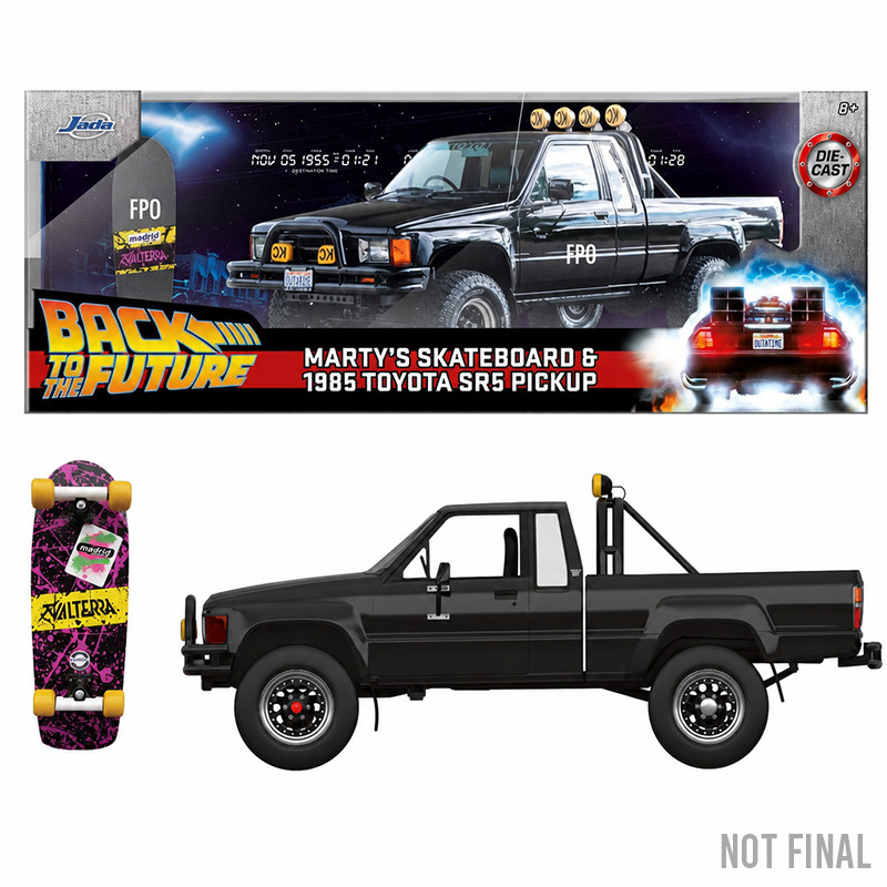 RETOUR VERS LE FUTUR Marty's Skateboard & 1985 Toyota SR5 Pickup 1/24ème Jada Toys – Collection