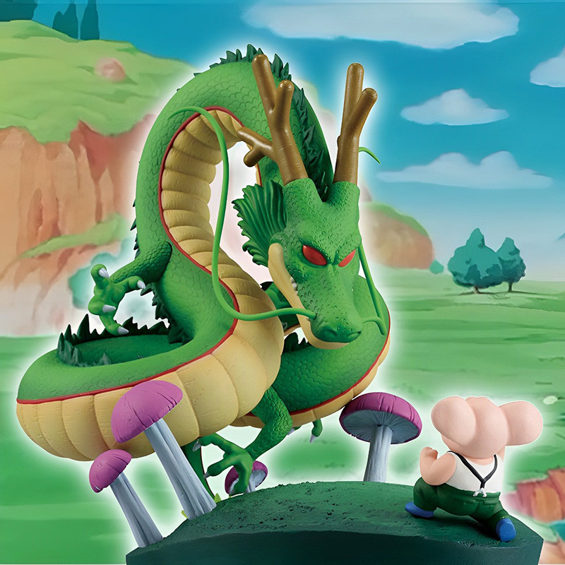 DRAGON BALL Z Oolong & Shenron Ichibansho Dragon History II Bandai – Figurine