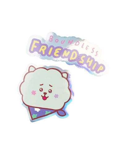 Pack 2 Pegatinas Vinilo Bt21 the Journey Rj – Manga