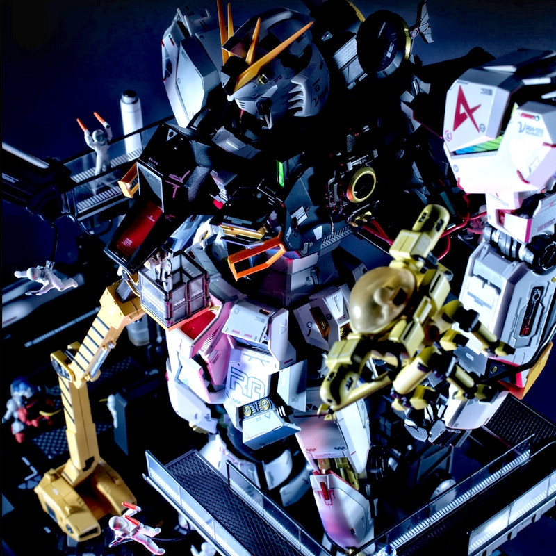 GUNDAM Metal Structure Gundam RX-93 nu Gundam Option Parts Londo Bell Engineers Set Bandai – Collection